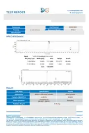 Thymosin Alpha-1 5 mg third-party report: first page, low-resolution preview